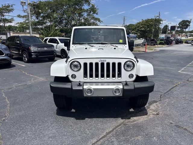 2017 Bright White Clearcoat Jeep Wrangler Unlimited Sahara 4X4 Convertible