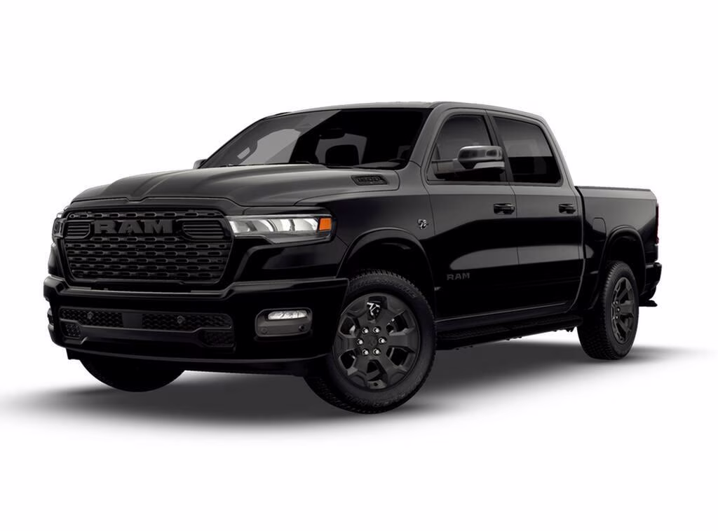 2026 Diamond Black Crystal Pearl Coat Ram 1500 1500 Big Horn Crew Cab 4x4 5'7' Box Truck