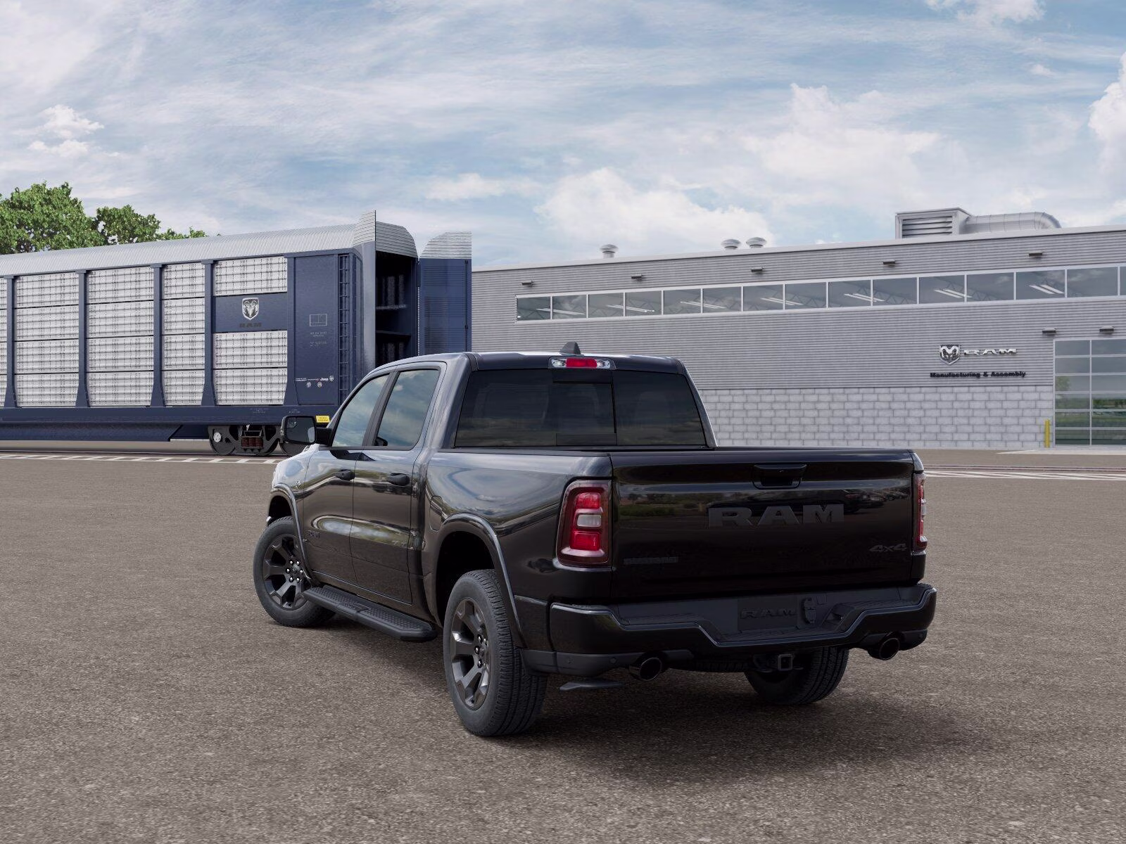 2026 Diamond Black Crystal Pearl Coat Ram 1500 1500 Big Horn Crew Cab 4x4 5'7' Box Truck