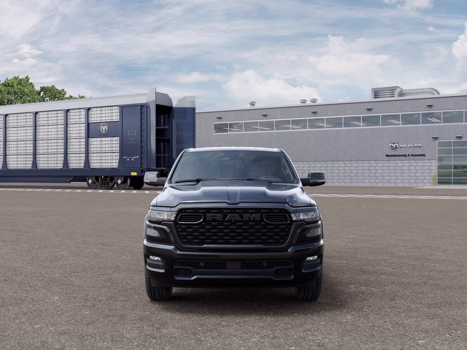 2026 Diamond Black Crystal Pearl Coat Ram 1500 1500 Big Horn Crew Cab 4x4 5'7' Box Truck