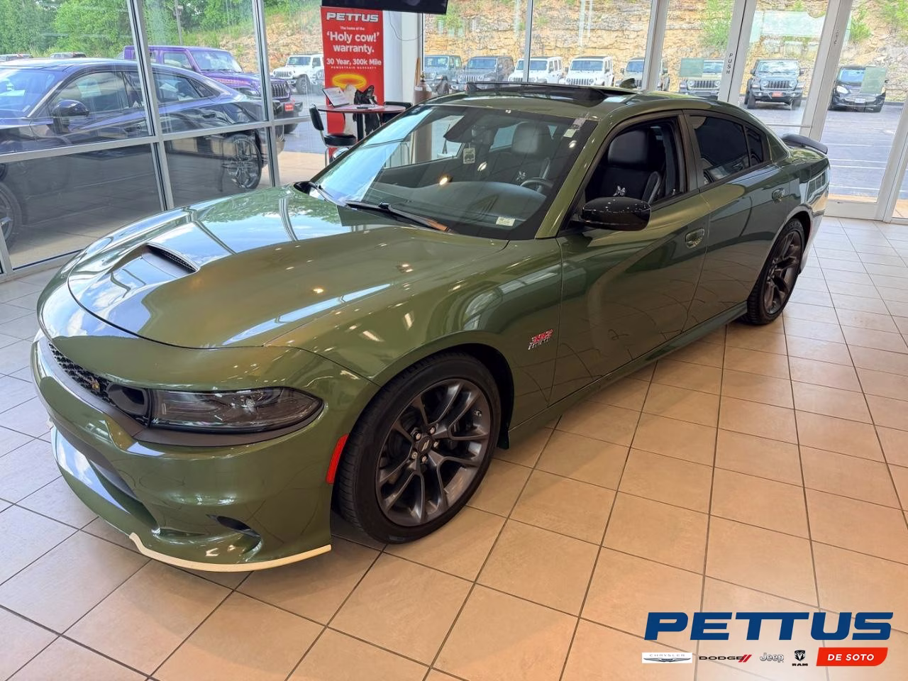 2023 GREEN Dodge Charger R/T Scat Pack RWD Sedan