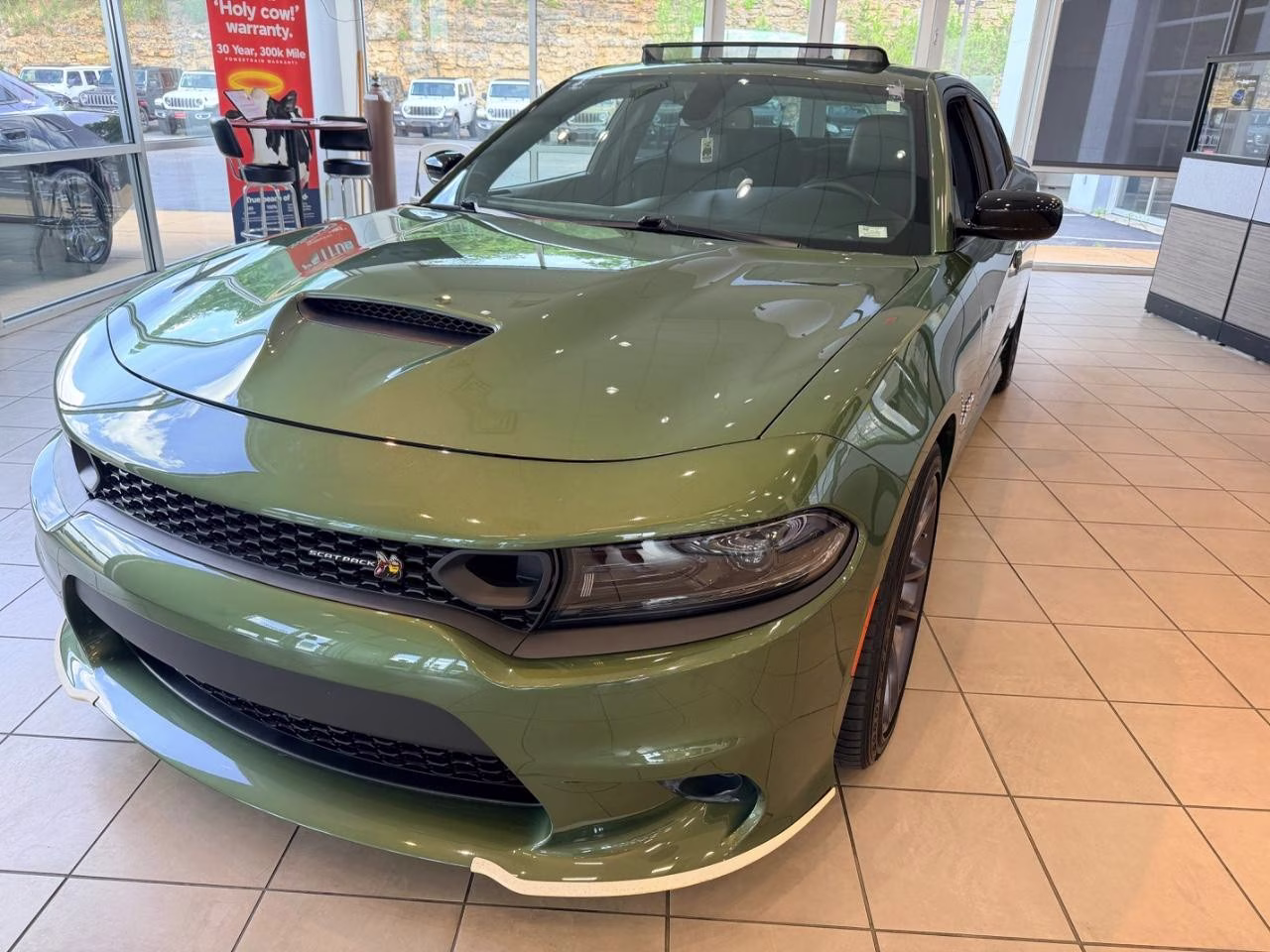 2023 GREEN Dodge Charger R/T Scat Pack RWD Sedan