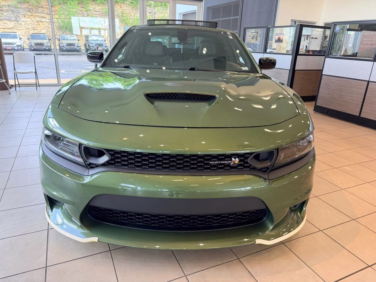 2023 GREEN Dodge Charger R/T Scat Pack RWD Sedan