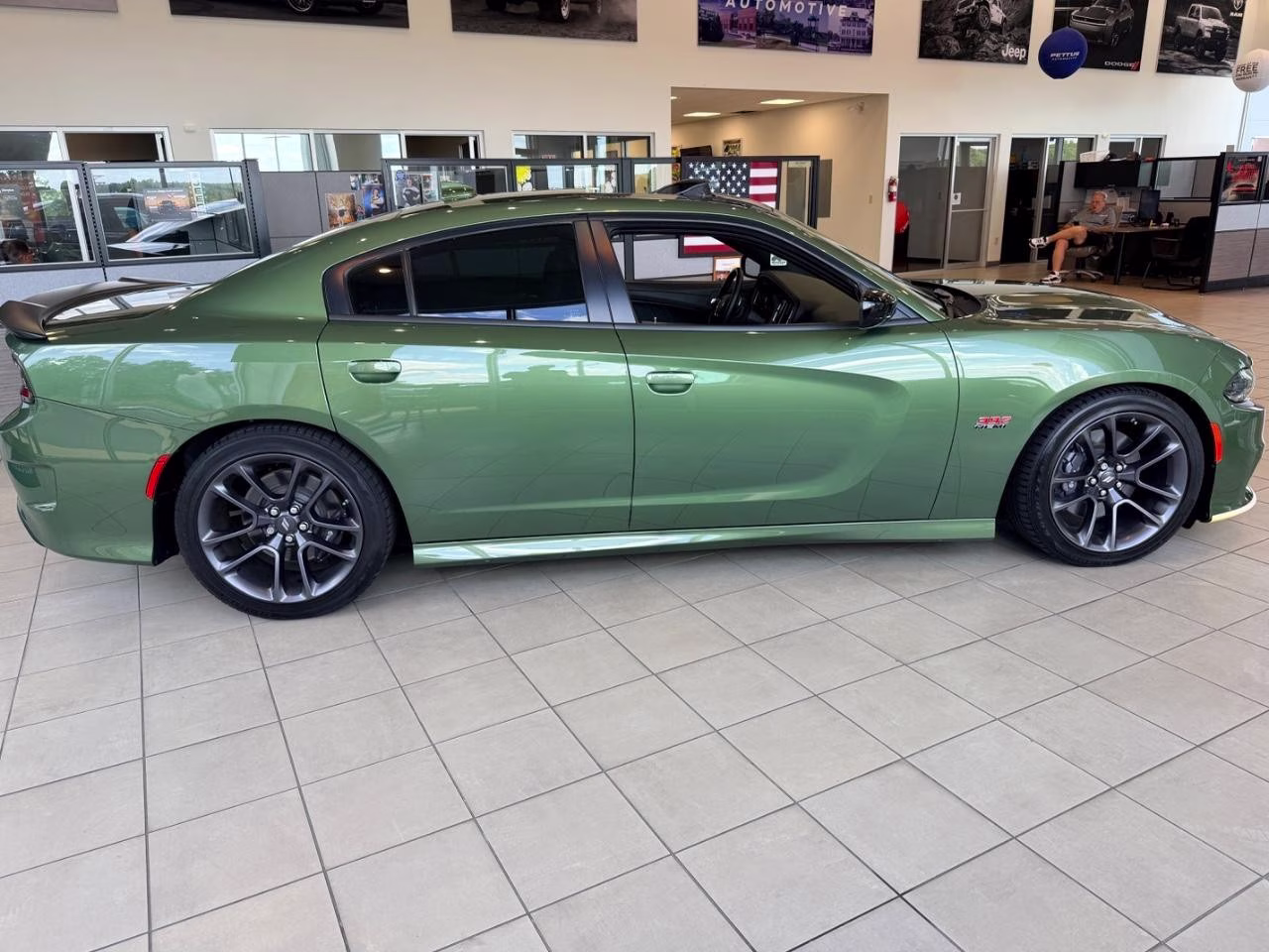 2023 GREEN Dodge Charger R/T Scat Pack RWD Sedan