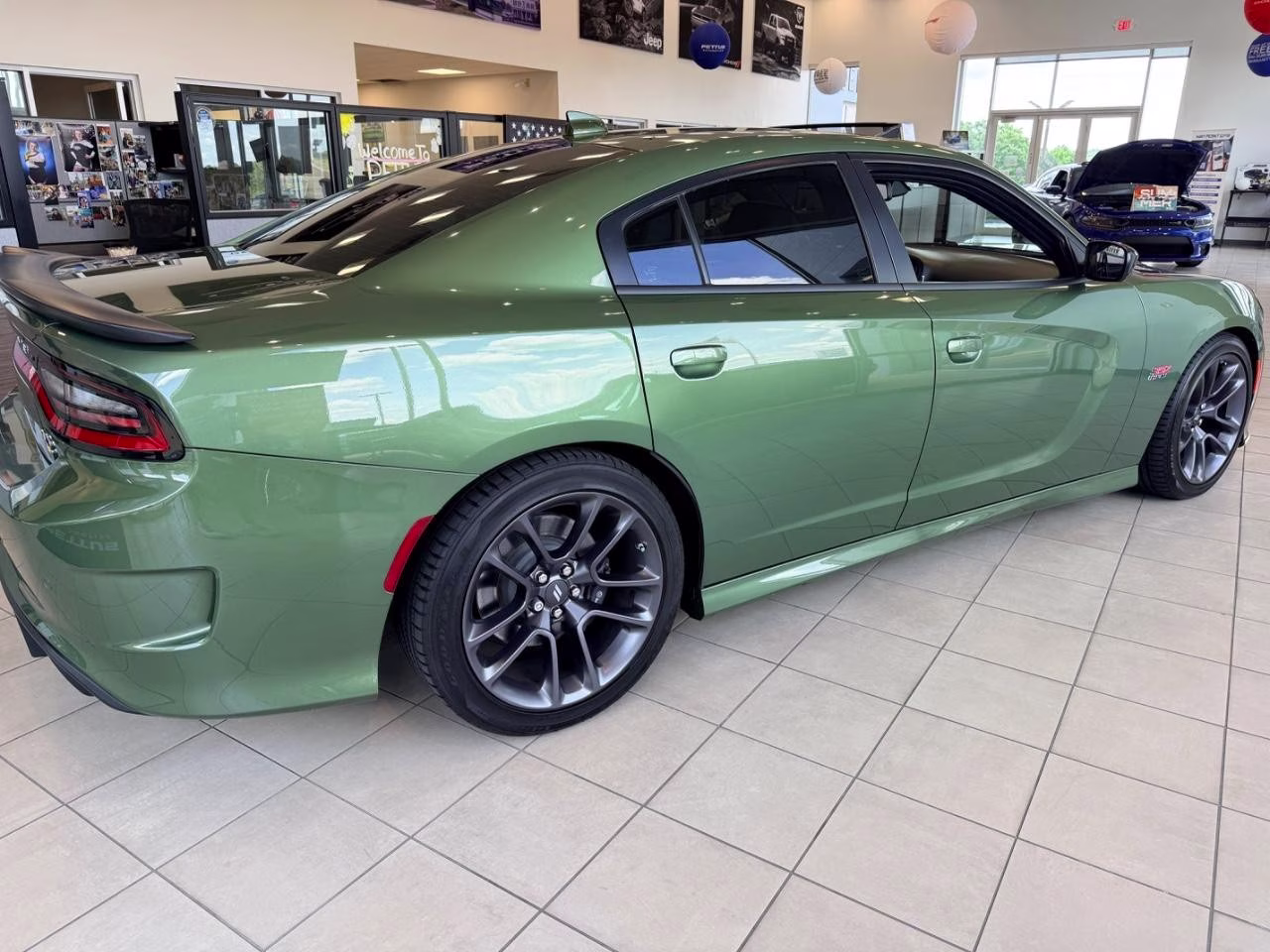 2023 GREEN Dodge Charger R/T Scat Pack RWD Sedan