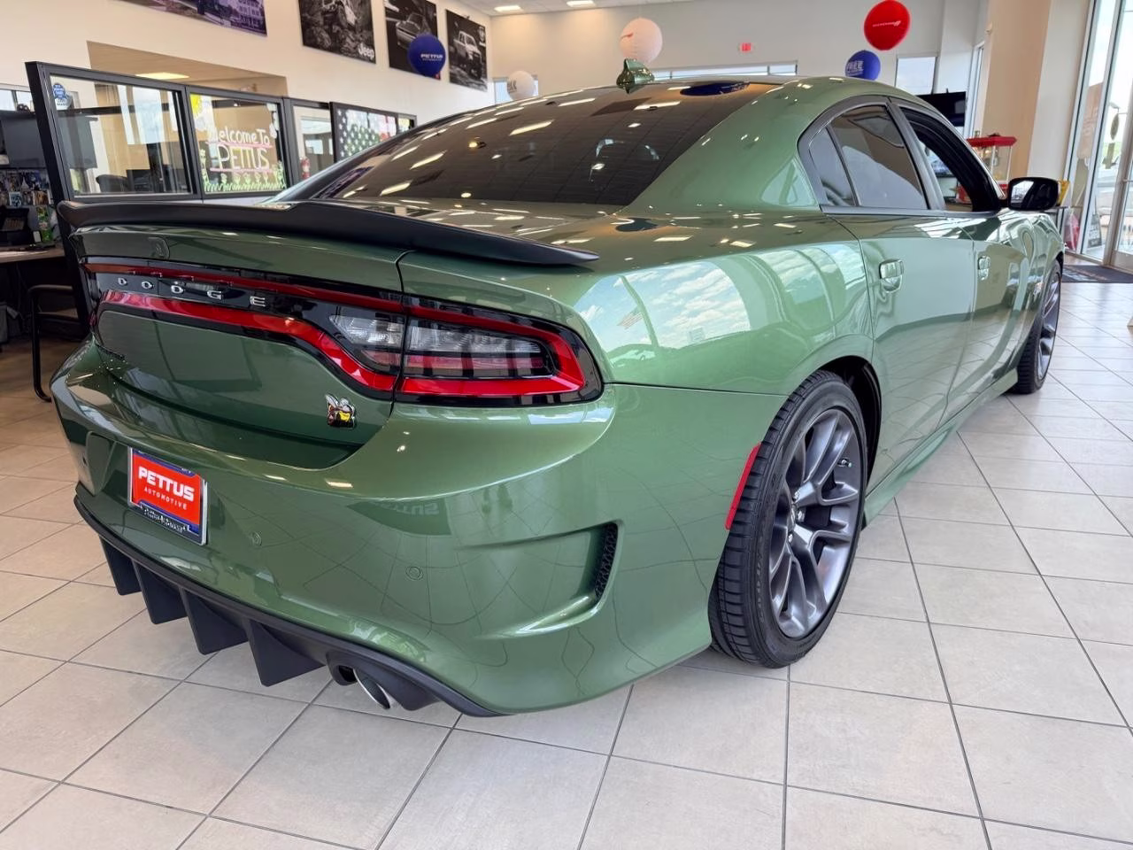 2023 GREEN Dodge Charger R/T Scat Pack RWD Sedan