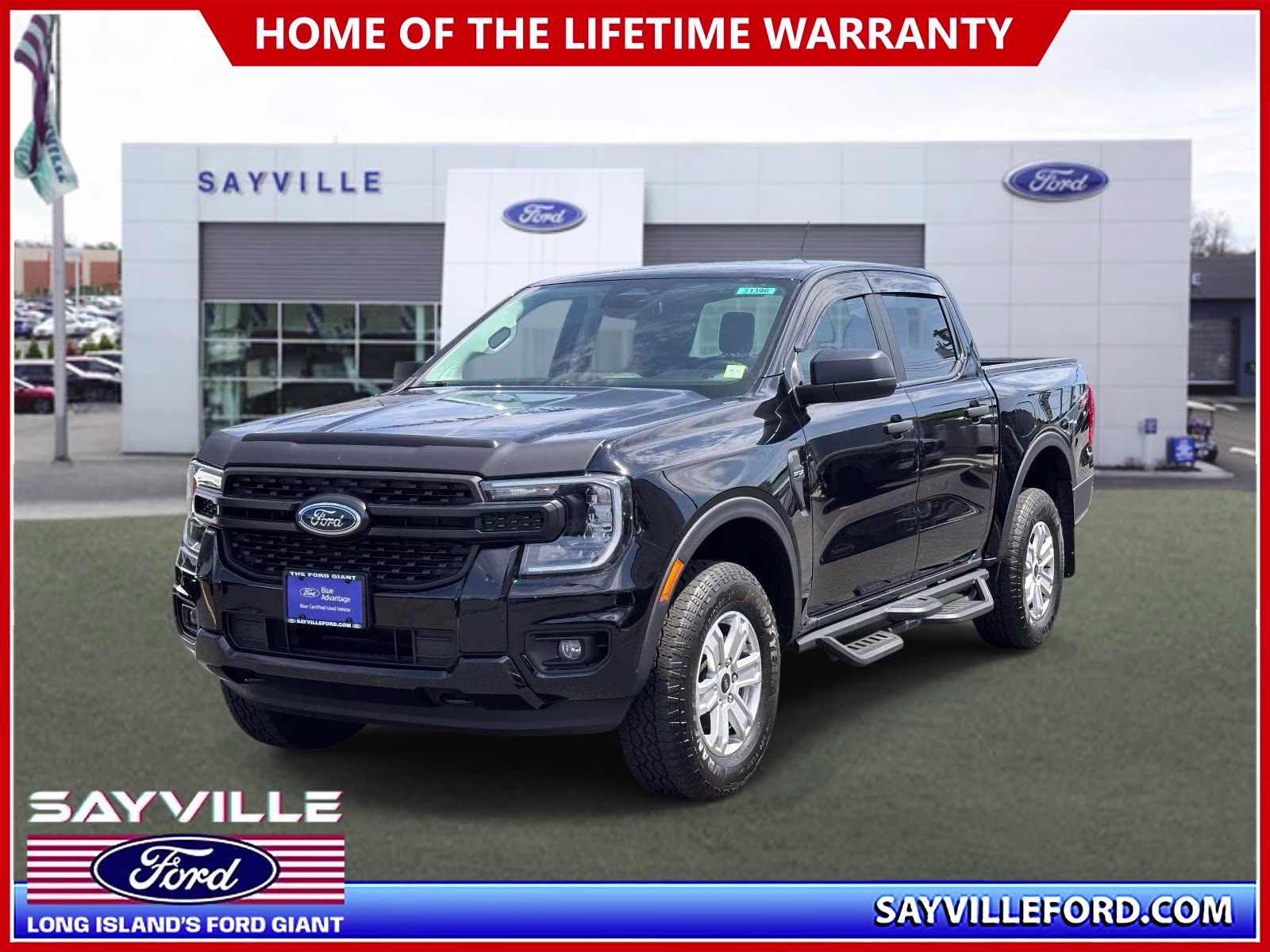 2024 Shadow Black Ford Ranger XL 4WD SuperCrew 5' Box 4X4 Truck