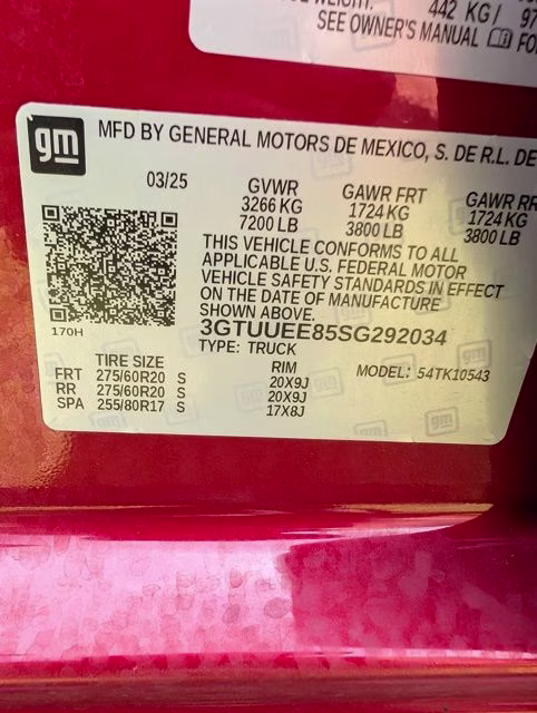 2025 Volcanic Red Tintcoat GMC Sierra 1500 AT4 4X4 Truck