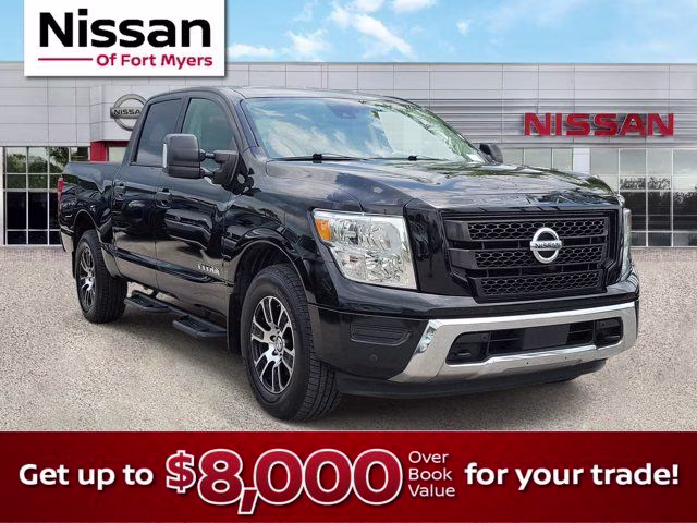 2022 Super Black Nissan Titan SV 4X4 Truck
