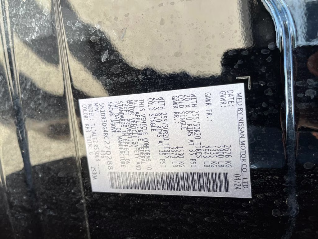 2024 Super Black Nissan Pathfinder Platinum FWD SUV