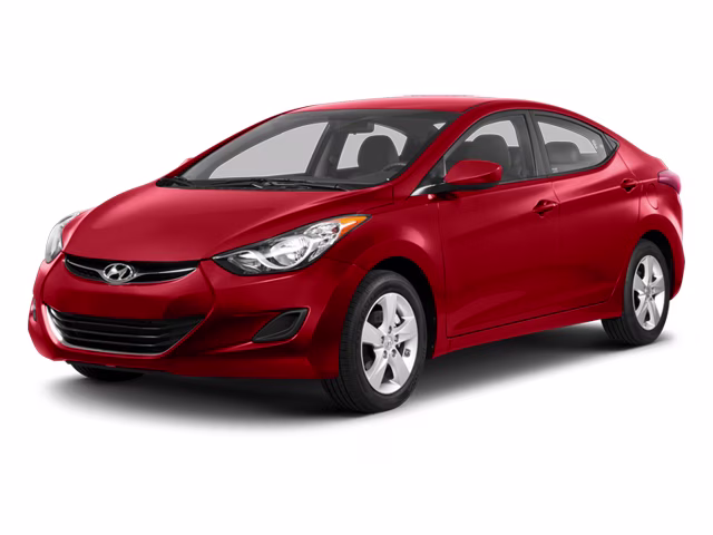 2013 Red Allure Hyundai Elantra Limited FWD