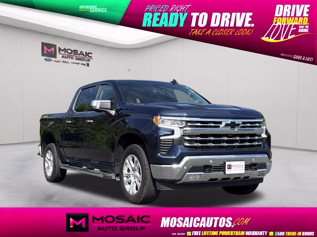 2023 Northsky Blue Metallic Chevrolet Silverado 1500 LTZ 4X4 Truck