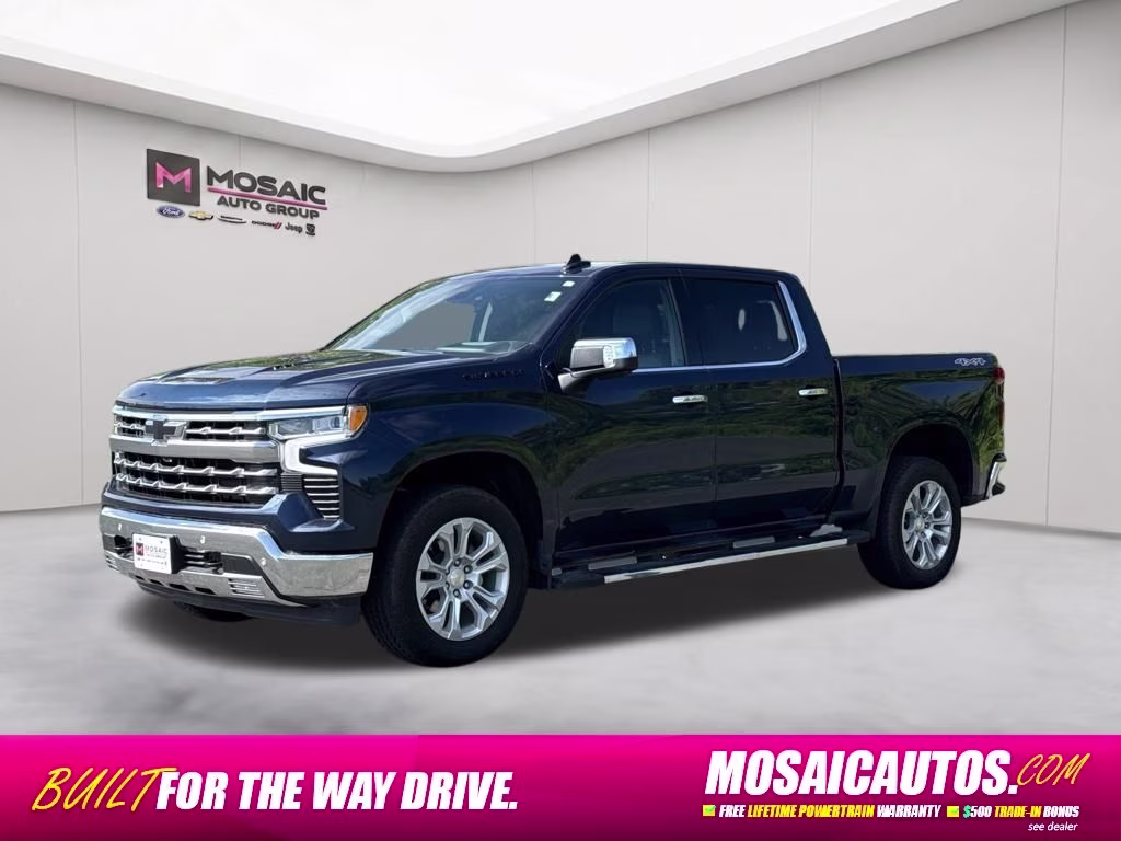2023 Northsky Blue Metallic Chevrolet Silverado 1500 LTZ 4X4 Truck