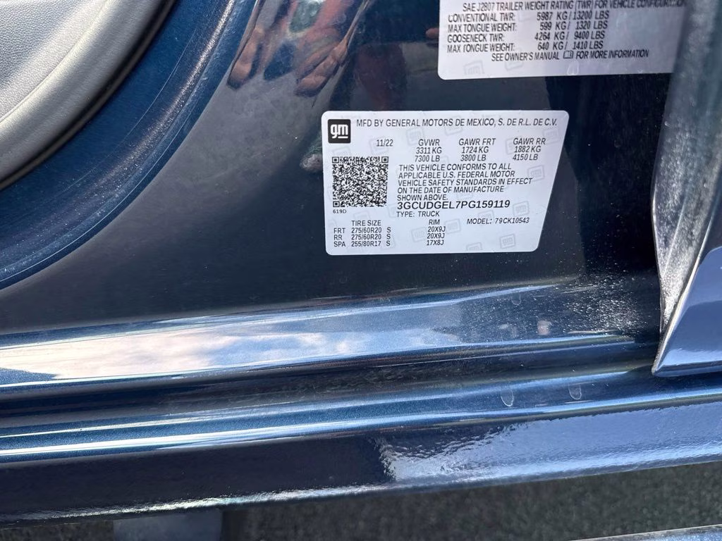 2023 Northsky Blue Metallic Chevrolet Silverado 1500 LTZ 4X4 Truck