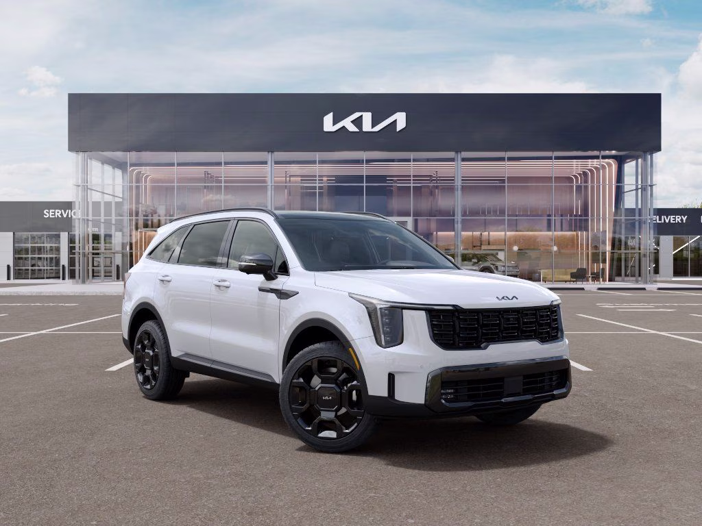 2026 Snow White Pearl Kia Sorento Hybrid X-Line SX Prestige AWD SUV