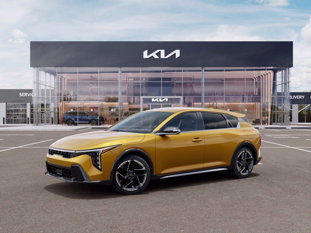 2026 Sparkling Yellow Kia K4 GT-Line FWD Hatchback