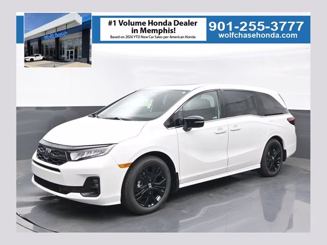 2026 Platinum White Pearl Honda Odyssey Sport-L FWD Van