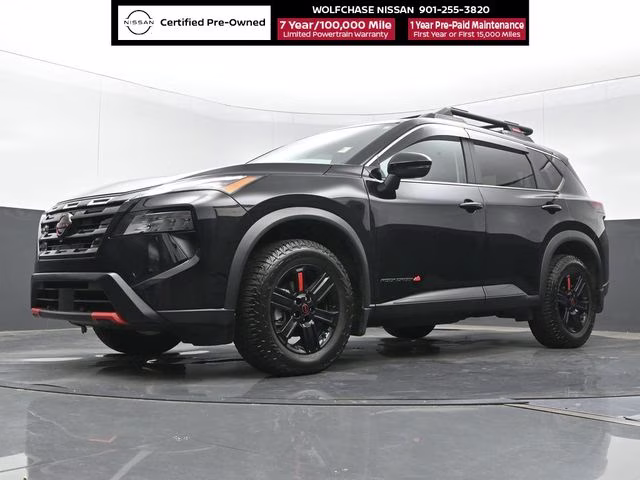 2025 Super Black Nissan Rogue Rock Creek AWD SUV