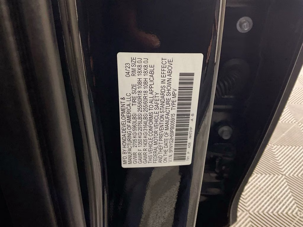 2023 Black Honda Pilot EX-L FWD SUV
