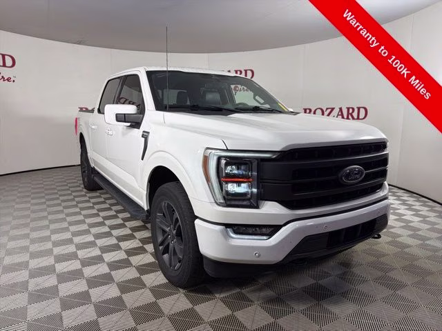 2023 Star White Metallic Tri-Coat Ford F-150 Lariat 4X4 Truck