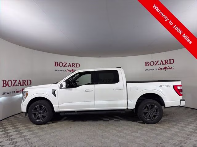 2023 Star White Metallic Tri-Coat Ford F-150 Lariat 4X4 Truck
