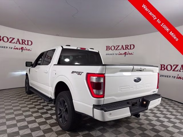 2023 Star White Metallic Tri-Coat Ford F-150 Lariat 4X4 Truck