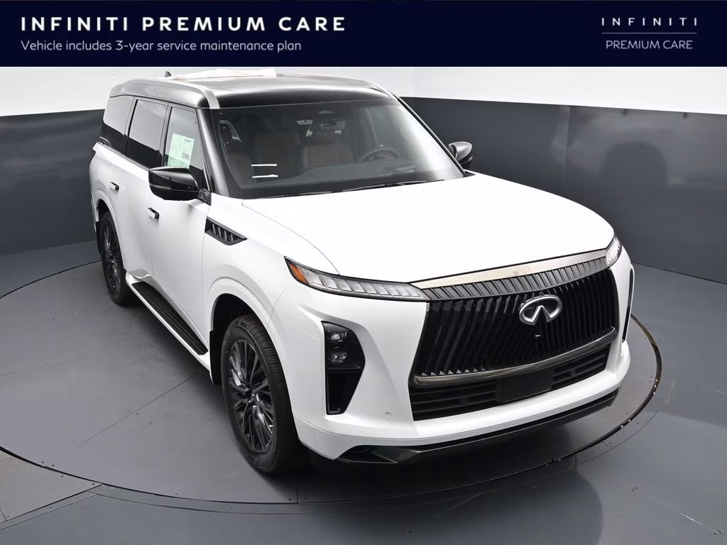 2026 Radiant White/Black Obsidian INFINITI QX80 AUTOGRAPH 4X4 SUV