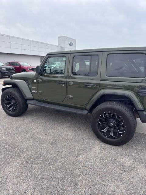 2022 Sarge Green Clearcoat Jeep Wrangler Unlimited Sahara 4X4 SUV