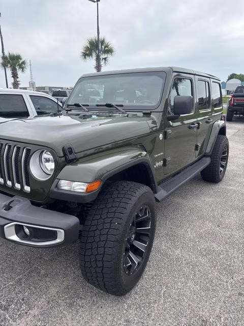 2022 Sarge Green Clearcoat Jeep Wrangler Unlimited Sahara 4X4 SUV