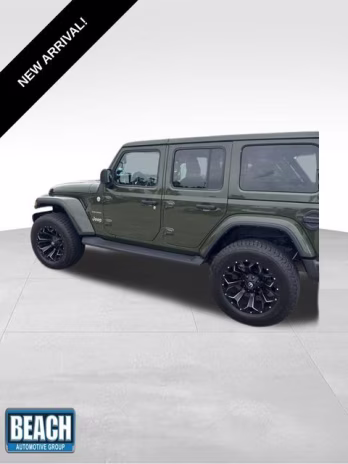 2022 Sarge Green Clearcoat Jeep Wrangler Unlimited Sahara 4X4 SUV