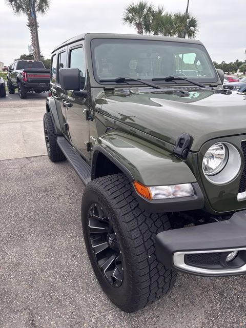 2022 Sarge Green Clearcoat Jeep Wrangler Unlimited Sahara 4X4 SUV