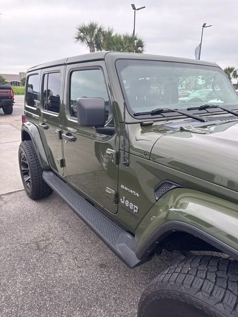2022 Sarge Green Clearcoat Jeep Wrangler Unlimited Sahara 4X4 SUV