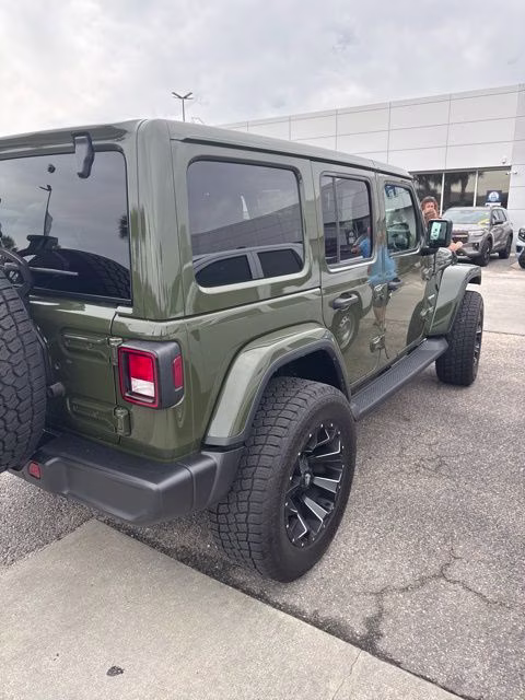 2022 Sarge Green Clearcoat Jeep Wrangler Unlimited Sahara 4X4 SUV