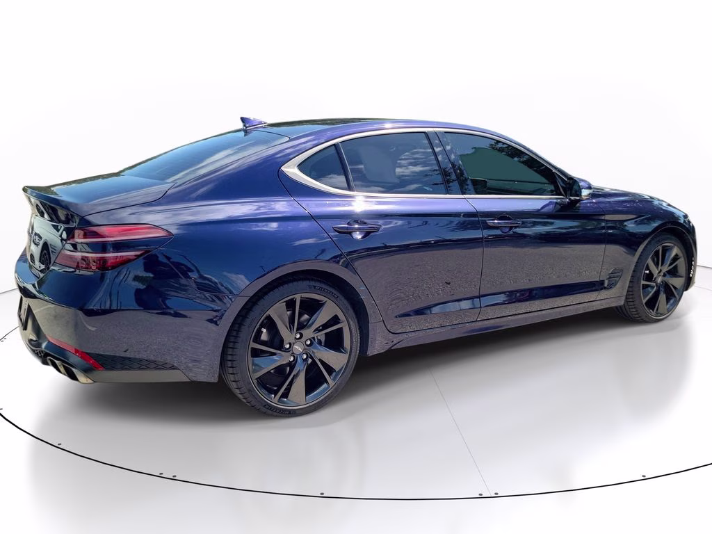 2023 Capri Blue Genesis G70 2.0T Sport Prestige RWD Sedan
