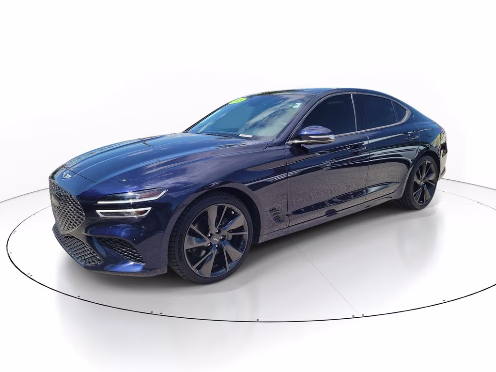 2023 Capri Blue Genesis G70 2.0T Sport Prestige RWD Sedan
