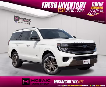 2026 Star White Metallic Tri-Coat Ford Expedition King Ranch 4X4 SUV