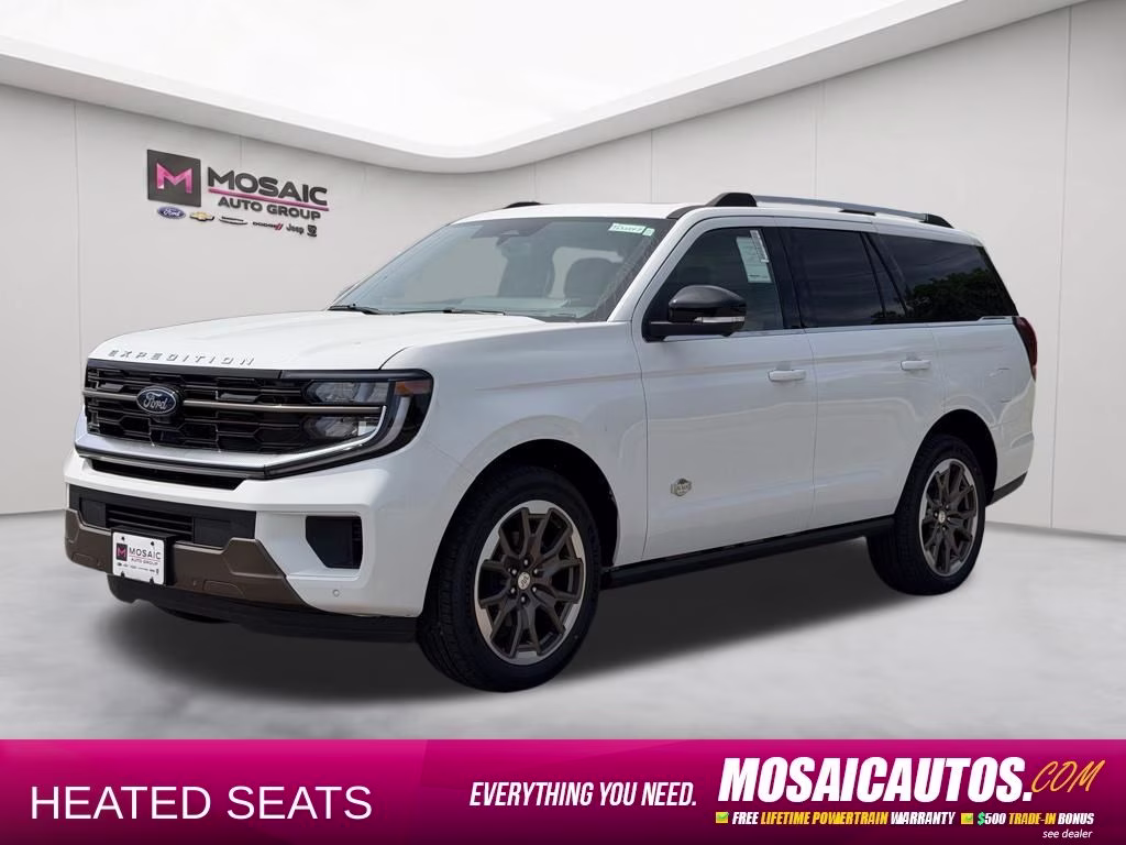 2026 Star White Metallic Tri-Coat Ford Expedition King Ranch 4X4 SUV