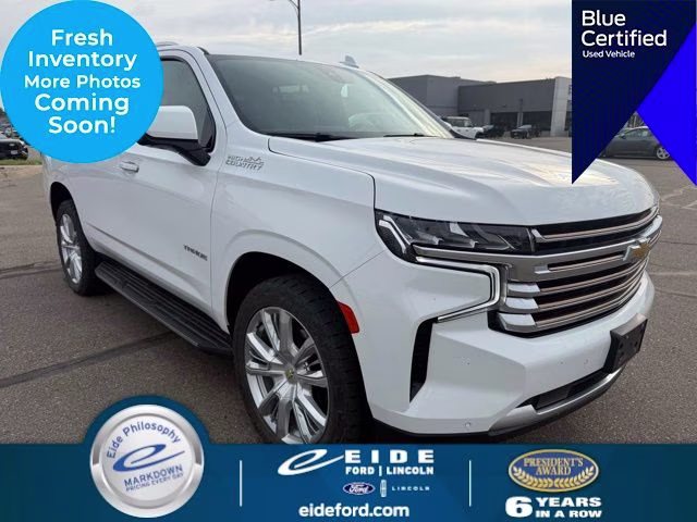 2021 Summit White Chevrolet Tahoe High Country 4X4 SUV