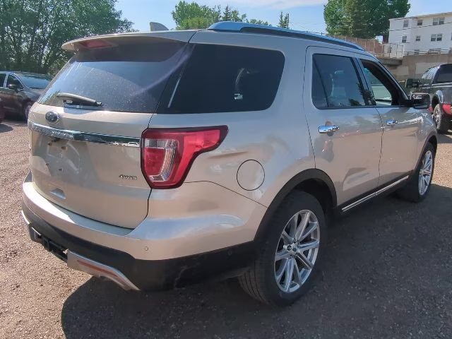 2017 White Gold Metallic Ford Explorer Limited 4X4 SUV