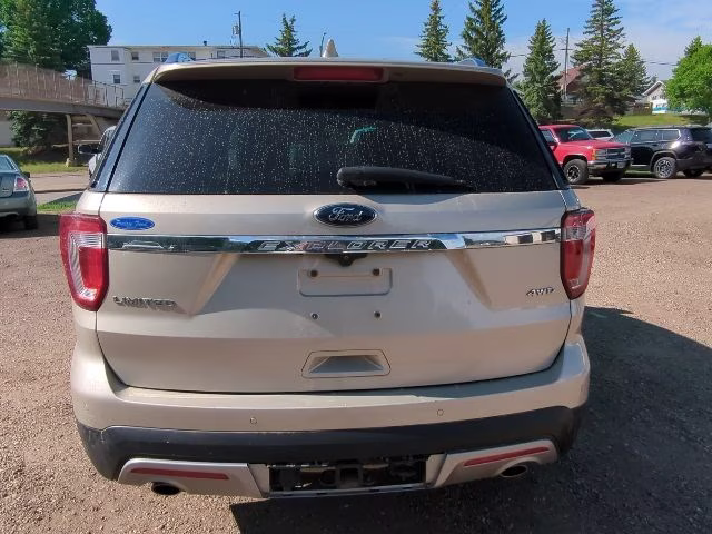 2017 White Gold Metallic Ford Explorer Limited 4X4 SUV
