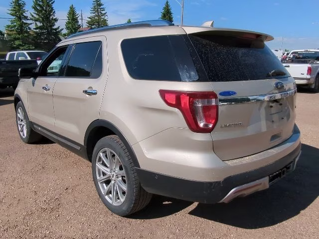 2017 White Gold Metallic Ford Explorer Limited 4X4 SUV