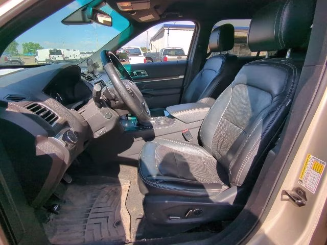 2017 White Gold Metallic Ford Explorer Limited 4X4 SUV