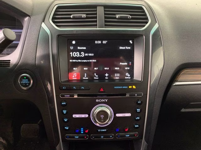 2017 White Gold Metallic Ford Explorer Limited 4X4 SUV