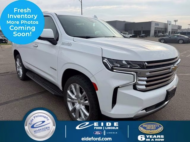 2021 Summit White Chevrolet Tahoe High Country 4X4 SUV