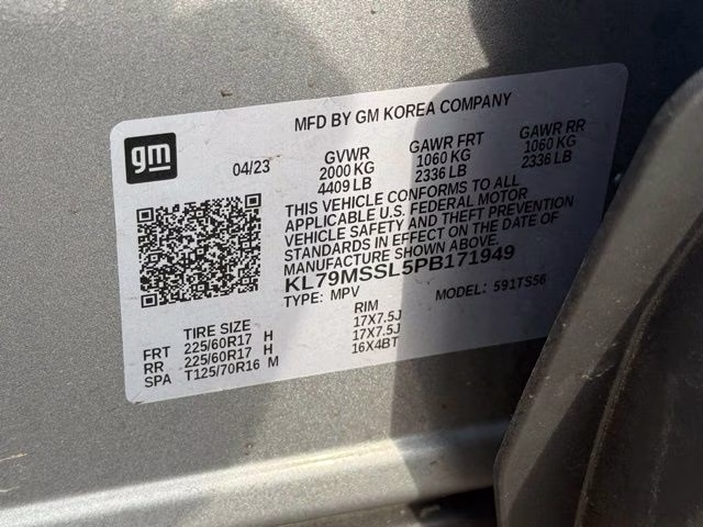 2023 Sterling Gray Metallic Chevrolet Trailblazer ACTIV AWD SUV