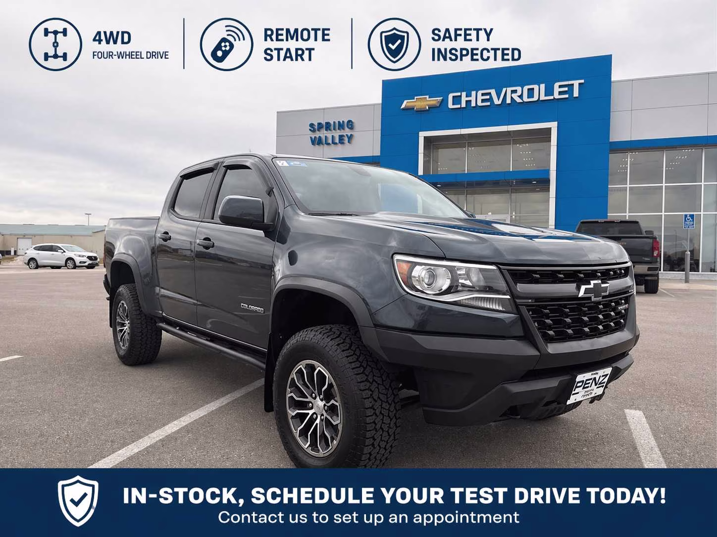 2019 Shadow Gray Metallic Chevrolet Colorado 4WD ZR2 4X4 Truck