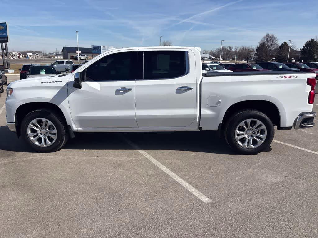 2025 Summit White Chevrolet Silverado 1500 LTZ 4X4 Truck