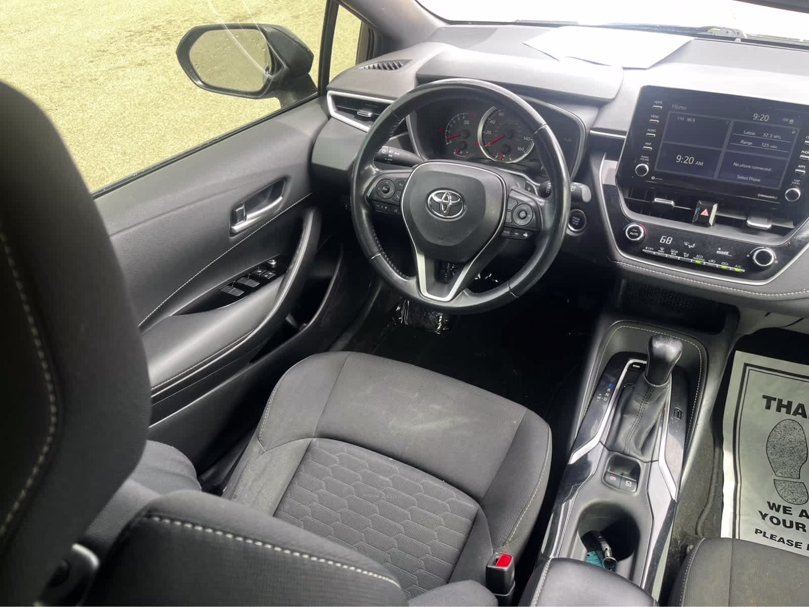 2021 Midnight Black Metallic Toyota Corolla Hatchback SE FWD Sedan