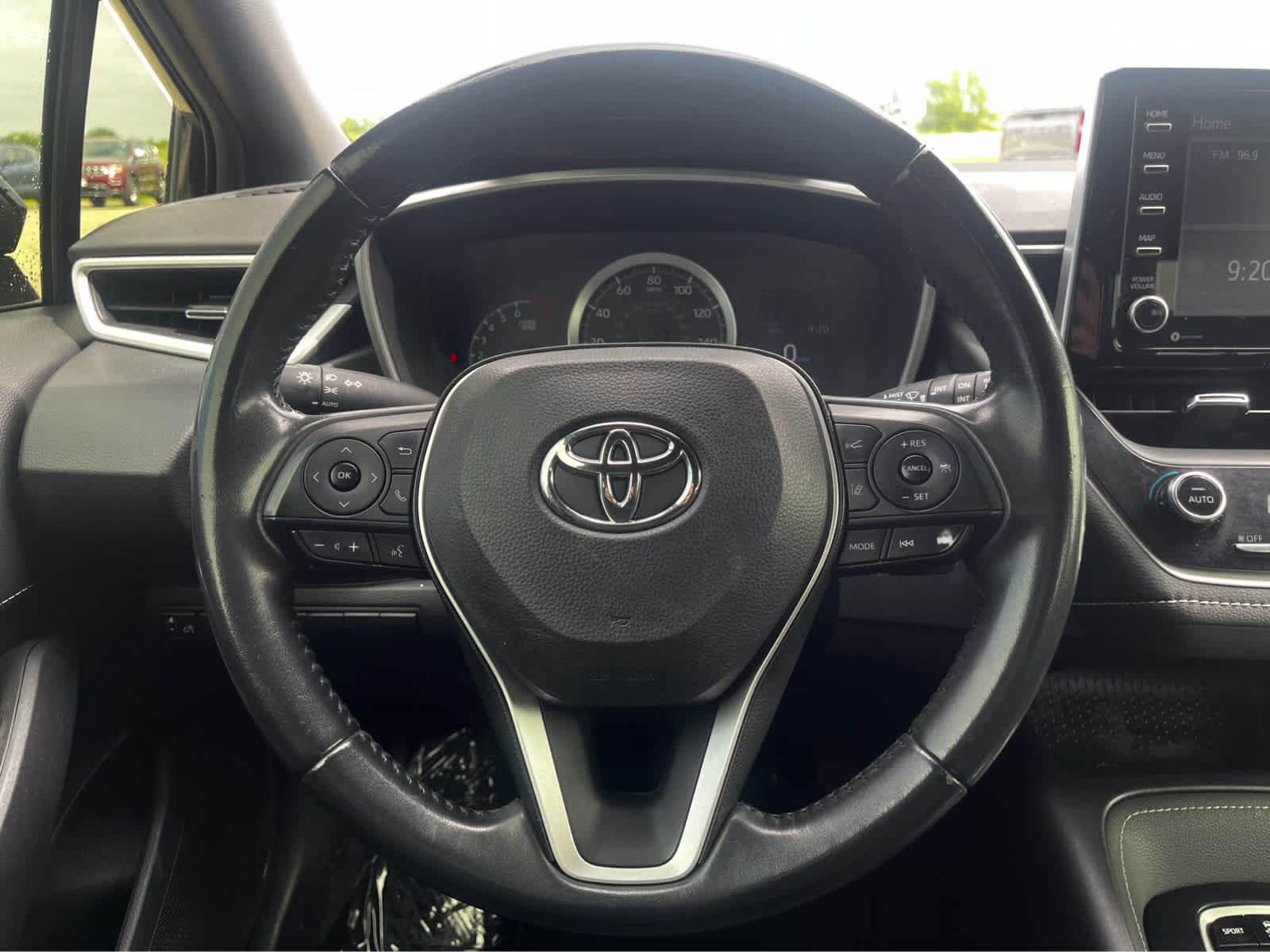2021 Midnight Black Metallic Toyota Corolla Hatchback SE FWD Sedan