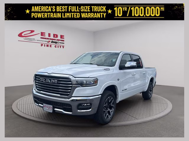 2026 Bright White Clearcoat Ram 1500 Laramie 4X4 Truck